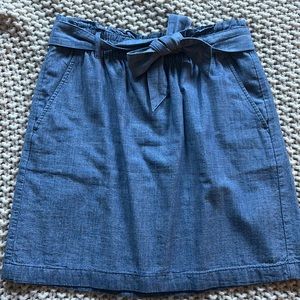 J.Crew paper bag skirt | Chambray | Size Small